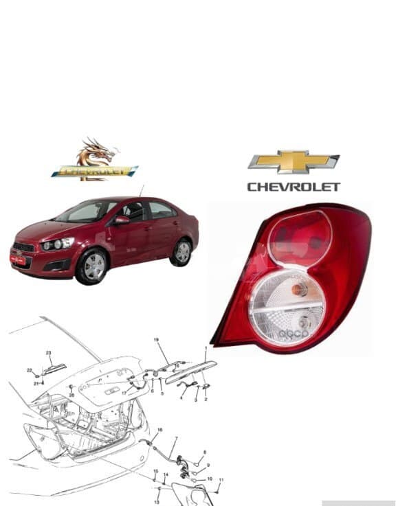 Arxa stop işığı Chevrolet Aveo