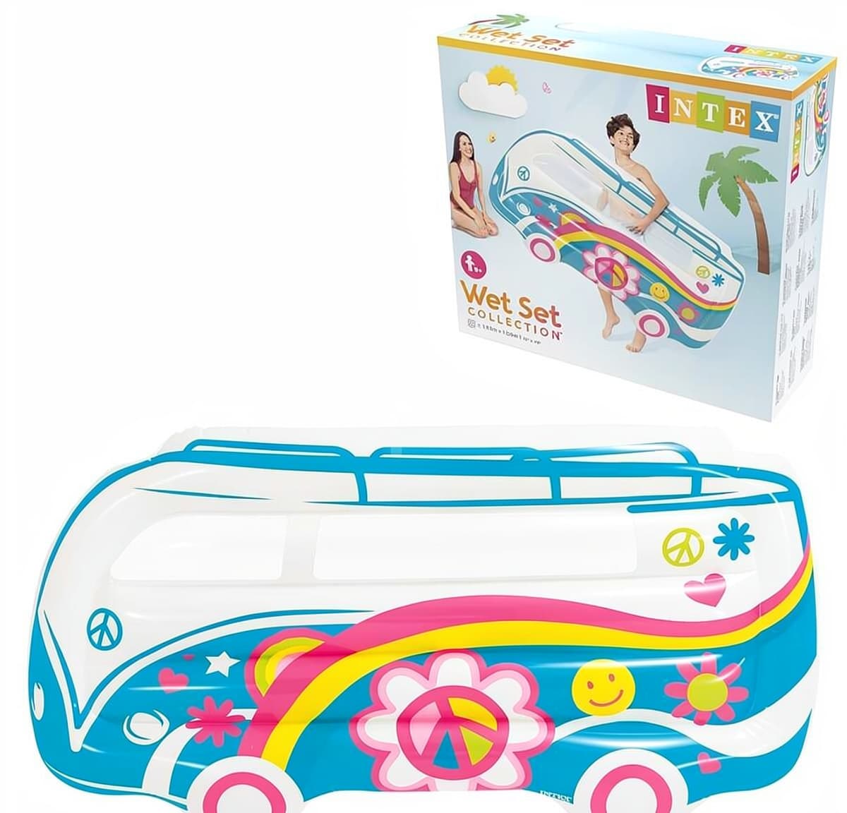 Intex Şişmə Su Matrası (Avtobus Dizaynı) 183x109 sm