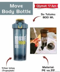 Protein şeyker ProMixx elektrikli mikser 600 ml — şəkil 28