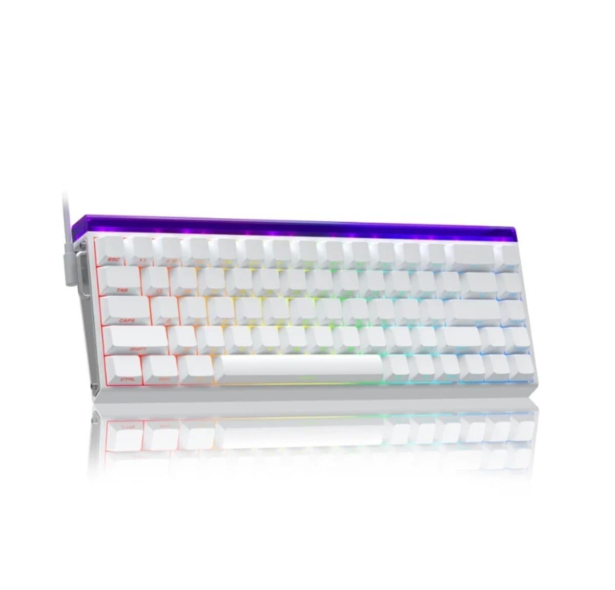 Klaviatura Aula Hero68 Magnetic White