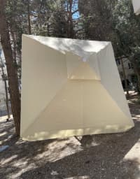 Bağ çətiri Kvadrat, Bej rəng — şəkil 2