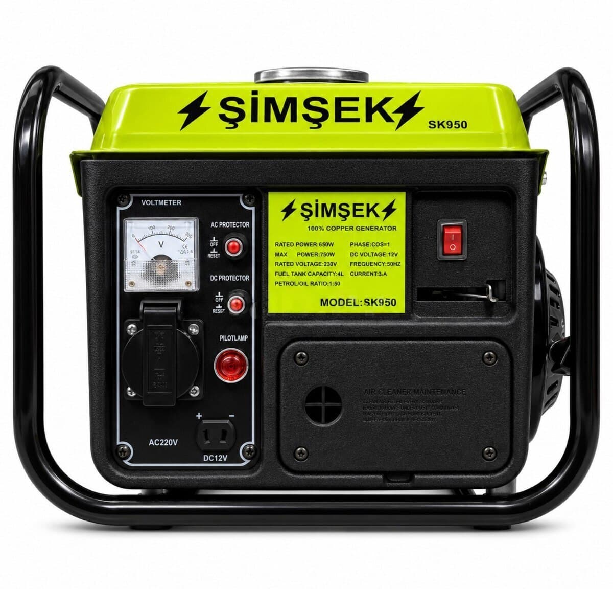 Şimşek SK950 benzin generatoru 750W