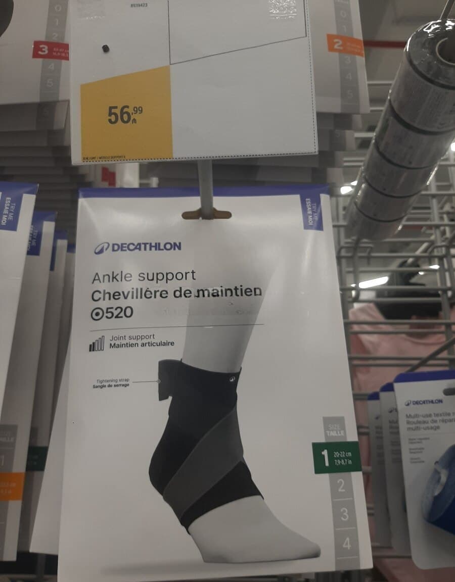 Ayaq biləyi bandajı Decathlon Ankle Support 520 4