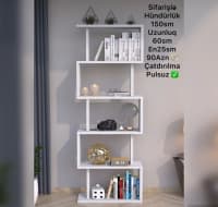 Taxta material rəf, Ağ rəng — şəkil 1