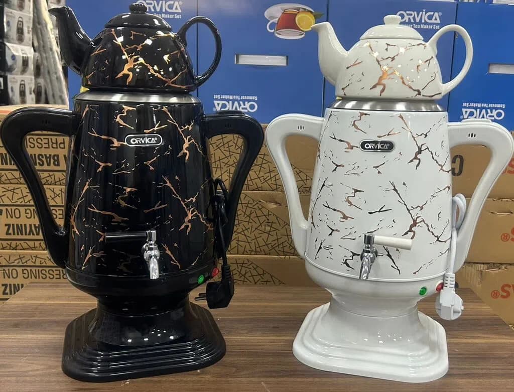 Samovar Paslanmayan polad material