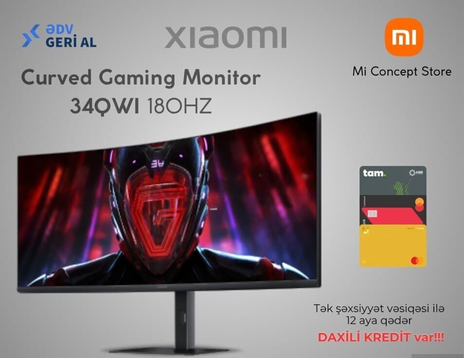 Monitor Xiaomi Curved G34WQI