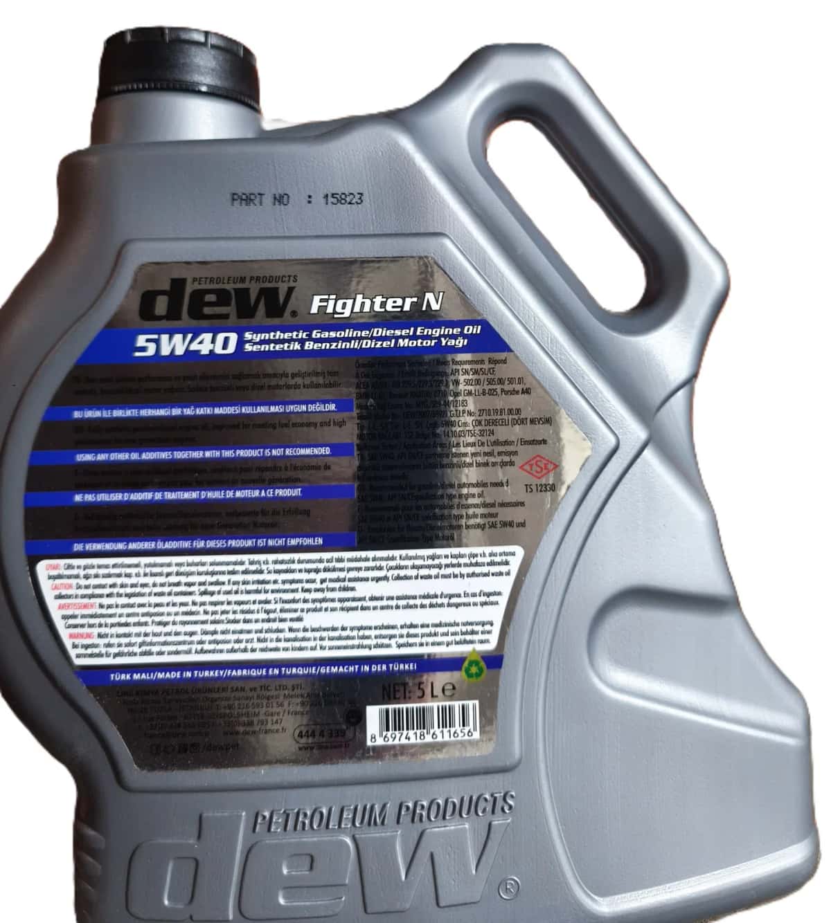 Dew Fighter N 5W40 API SN/CF 5L Motor Yağı - Tenderyard
