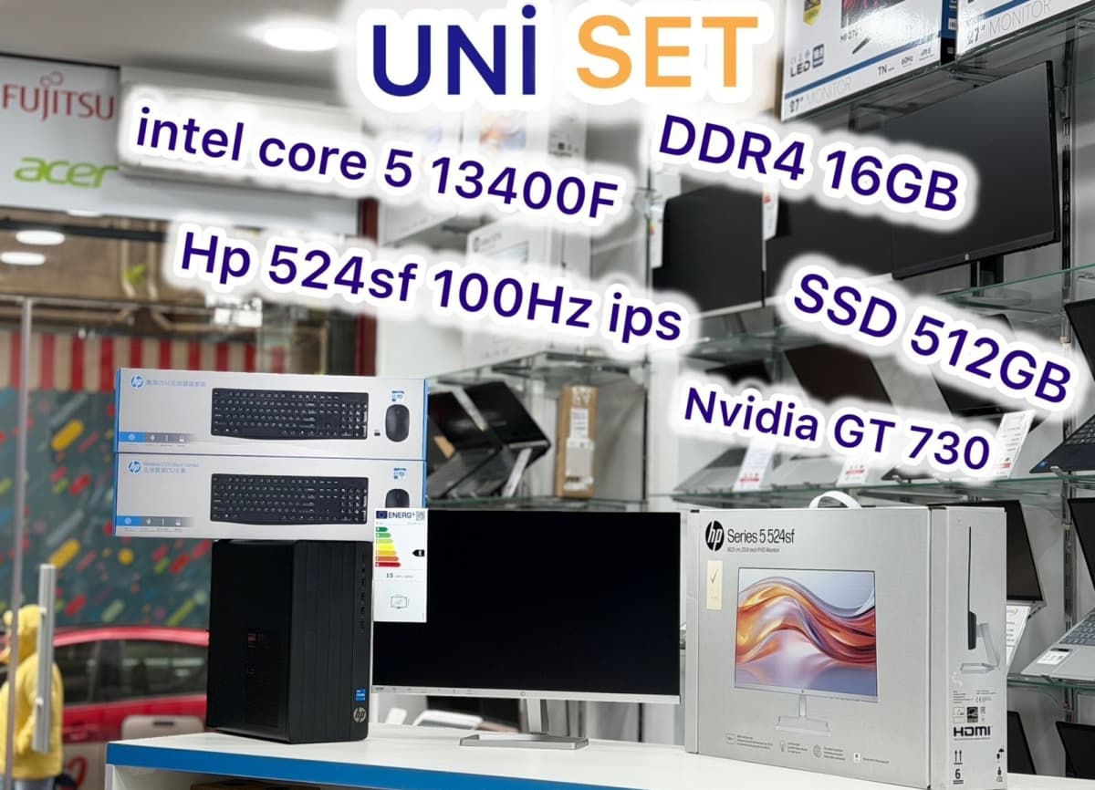HP Pro Tower 290 G9 i5-13400F 16GB 512GB SSD Monitorlu