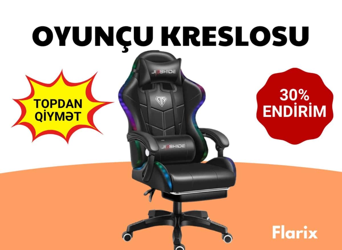 Qara rəng, Oyun kompüter kreslosu - Tenderyard