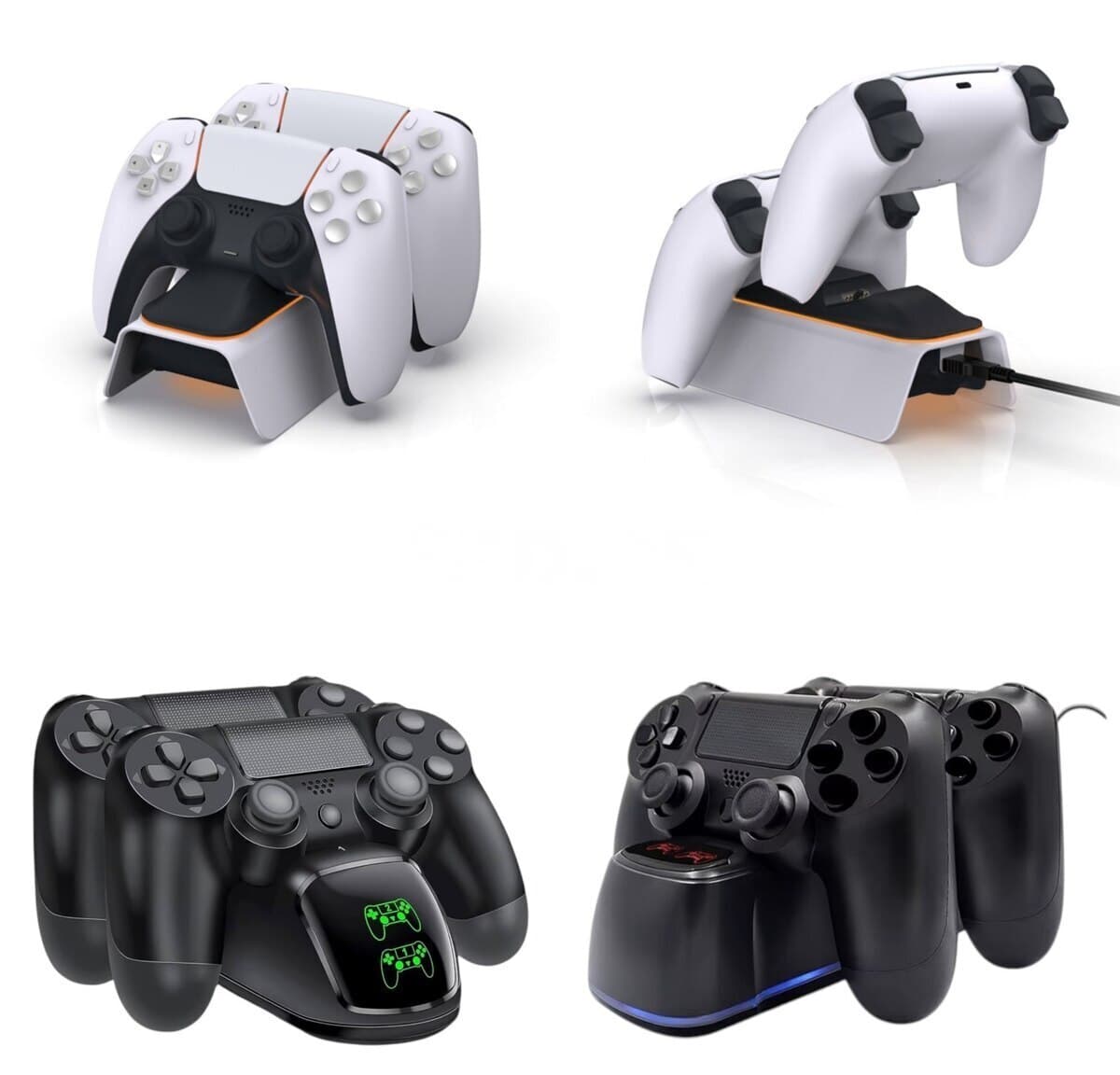 PS4 və PS5 üçün İkili Pult Şarj Stansiyası