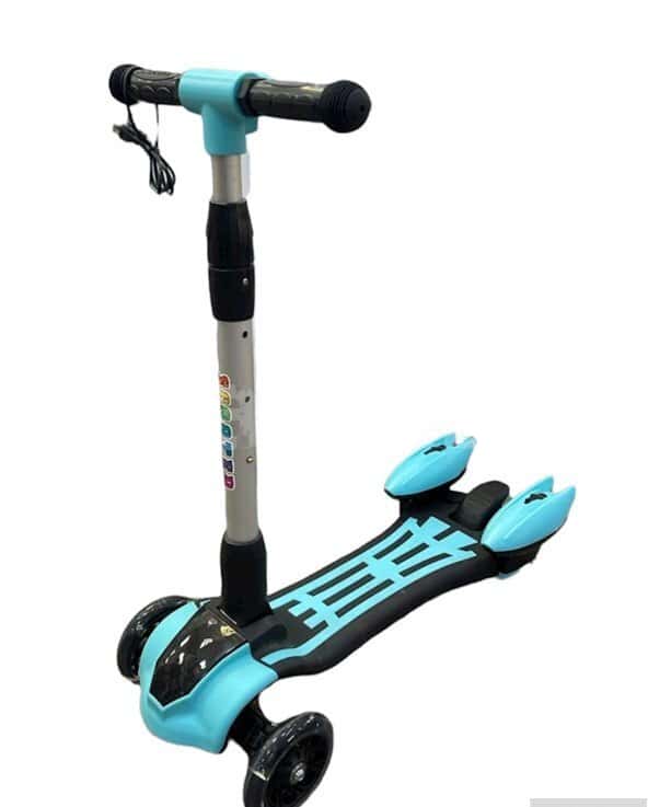 Unisex children's scooter, Foldable scooter, Blue color - Tenderyard