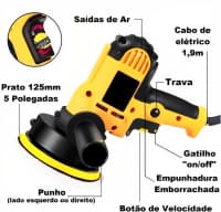 KaQi 950W Elektrikli Cilalama Aparatı — şəkil 4