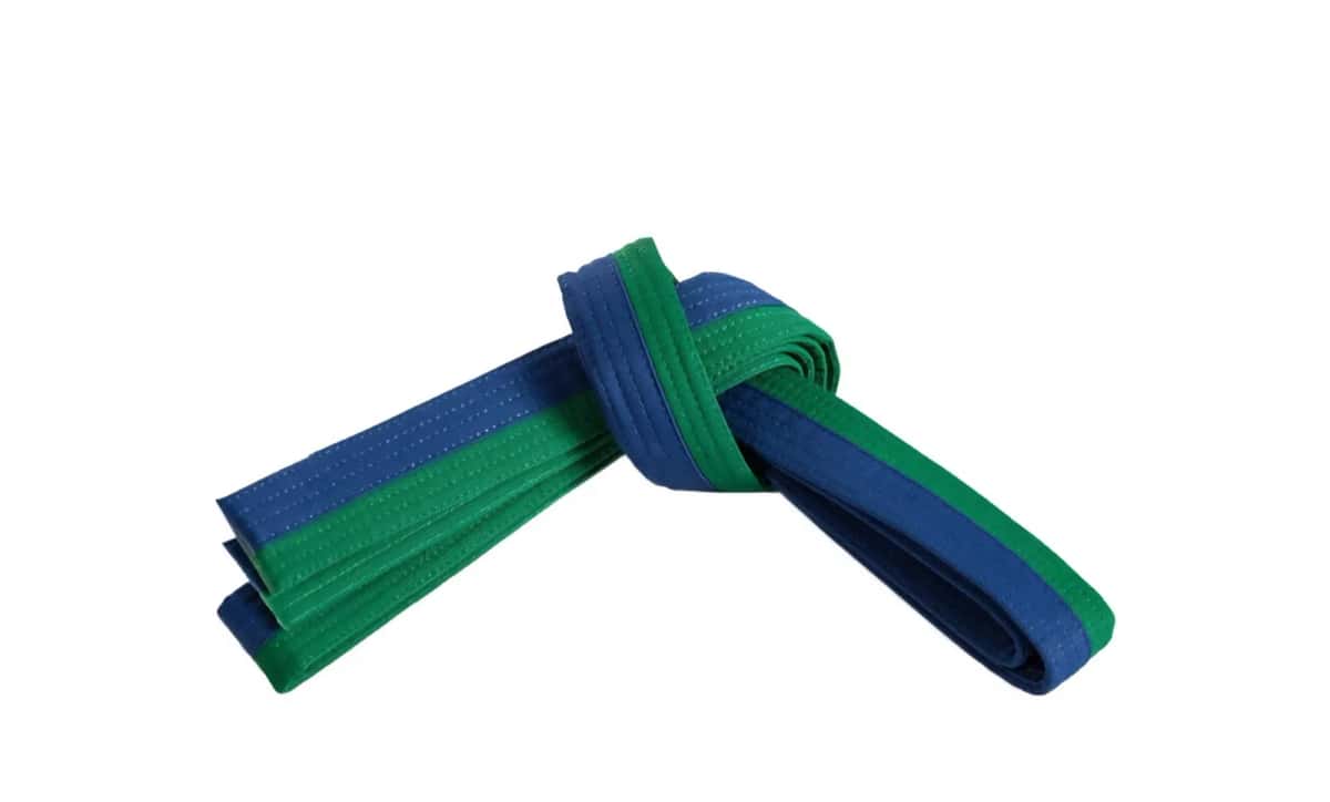 Adidas Taekwondo belt blue/green 250 cm - Tenderyard