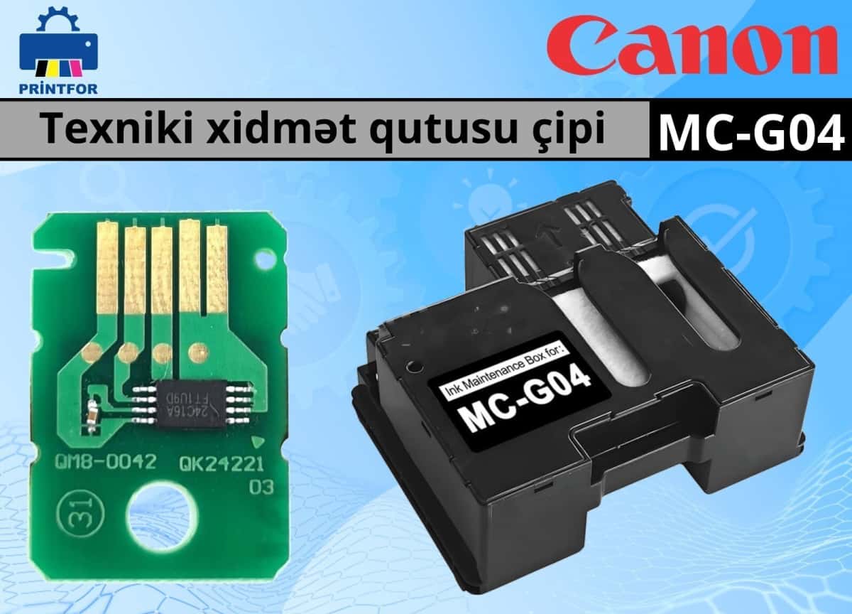 Canon MC-G04 Printer Maintenance Box Chip - Tenderyard