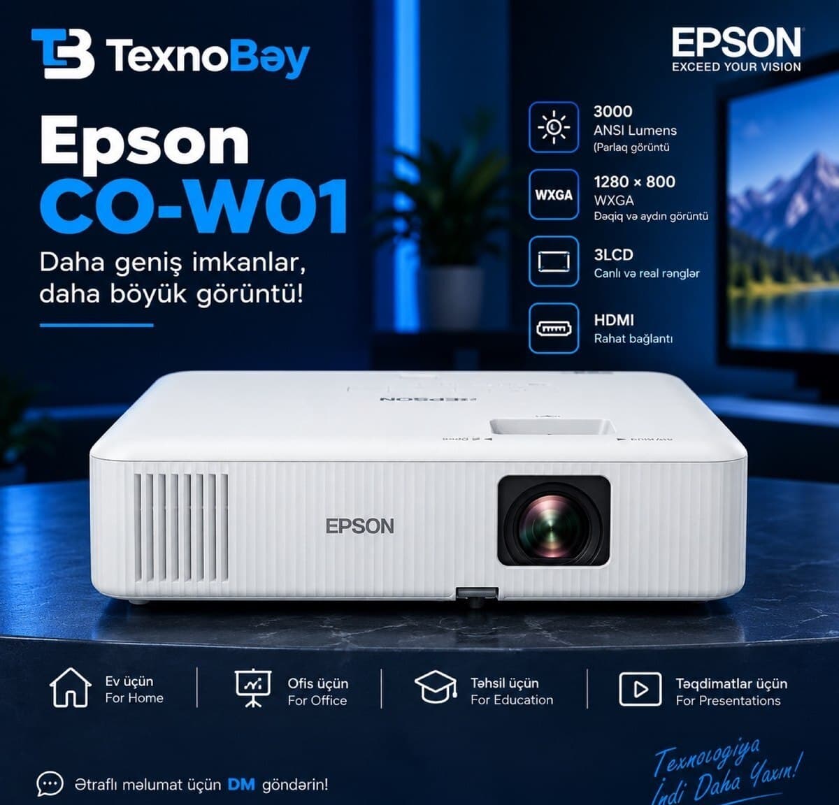 Proyektor Epson CO-W01