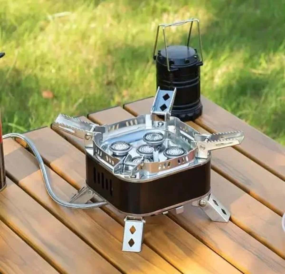 5-burner camping gas stove - Tenderyard