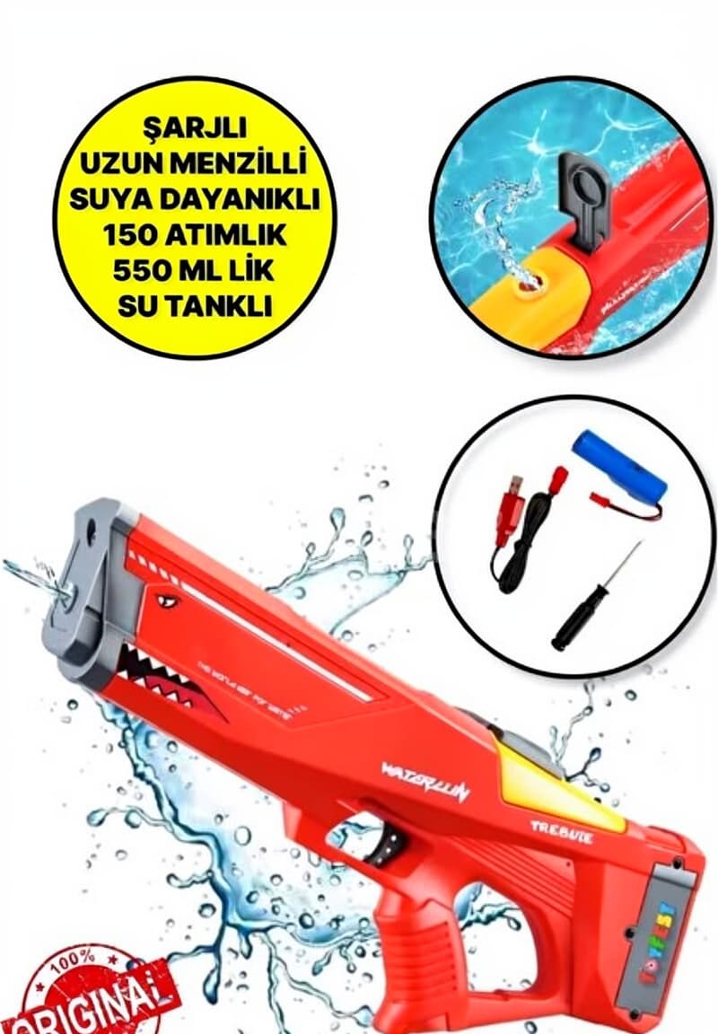 Batareyalı Avtomatik Su Tapançası