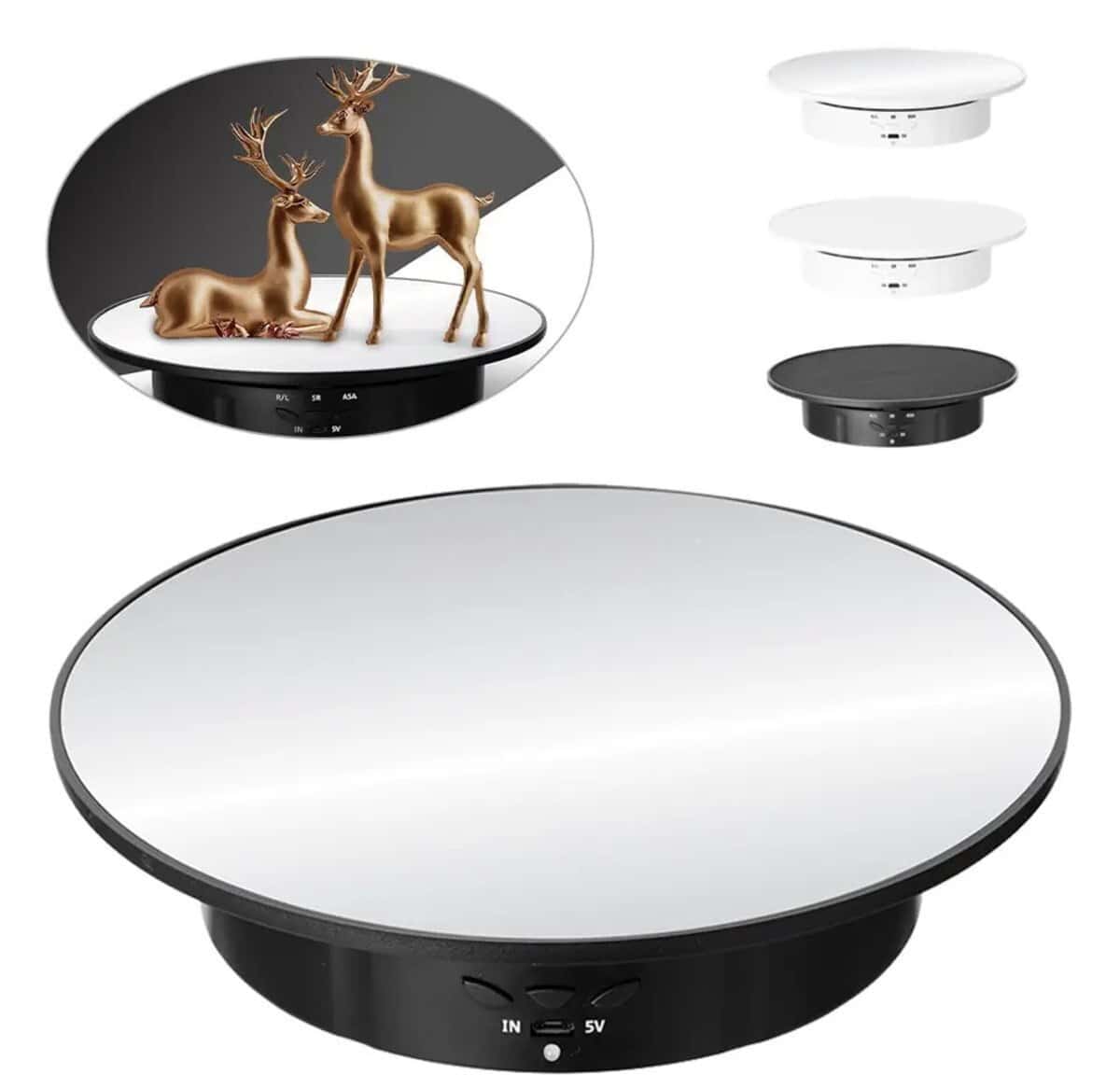 Rotating platform for 360-degree photo and video - Tenderyard