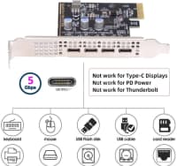 PCI-E Express kart 4x USB 3.1 Gen1 5Gbps (8 sm aşağı profil) — şəkil 7