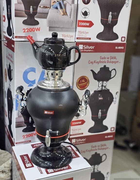 Samovar Paslanmayan polad material