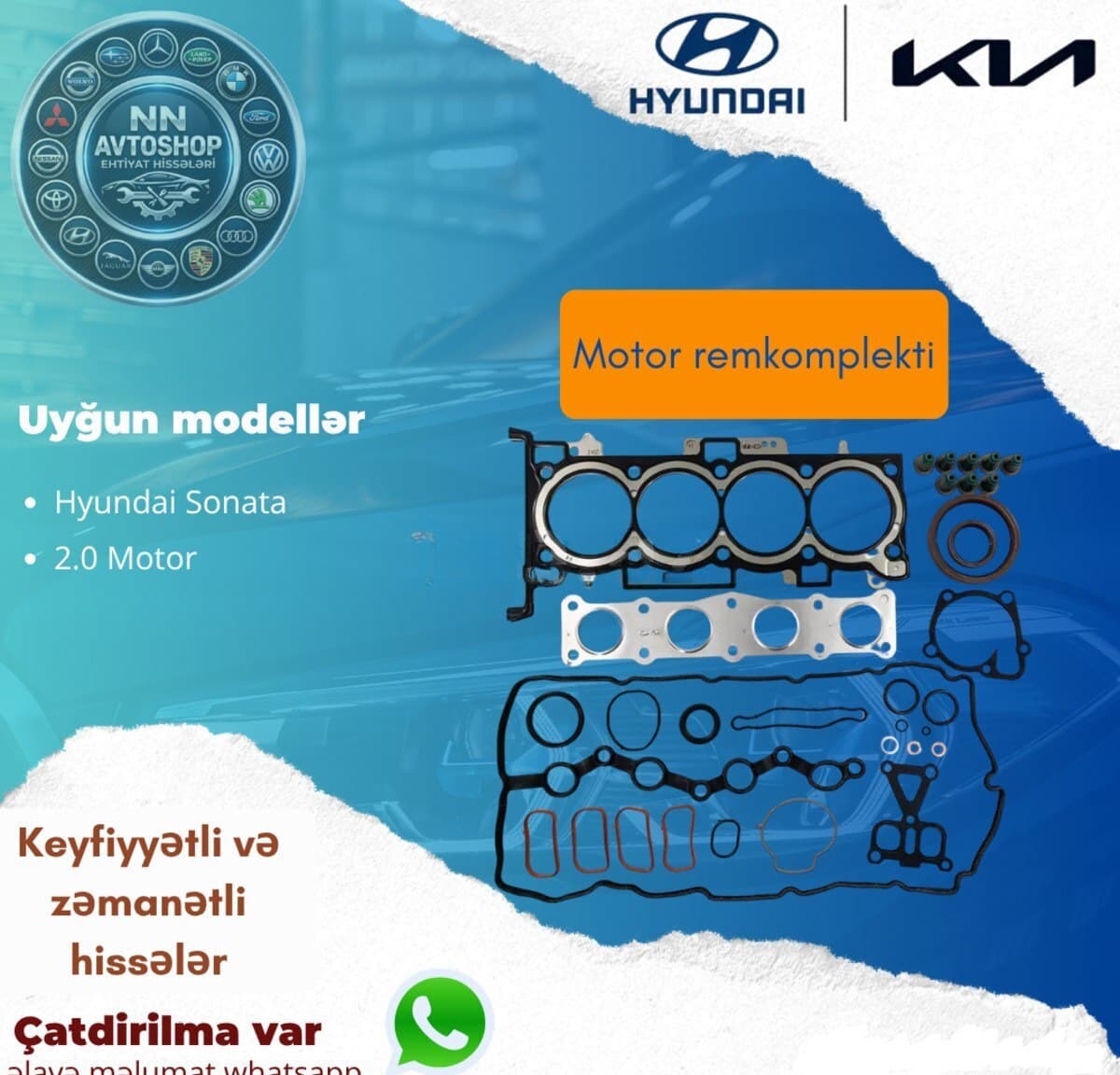 Mühərrik araqatı dəsti Hyundai Sonata 2.0