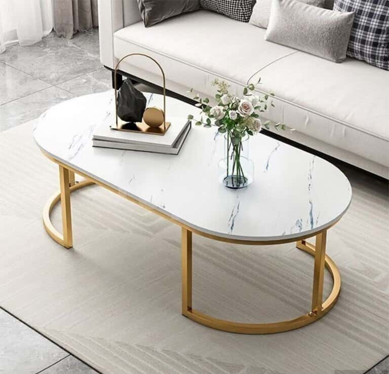 Coffee table White color, Transformer - Tenderyard