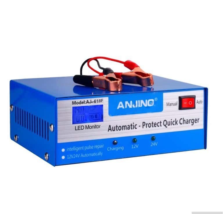 Anjing 618E 12V-24V Avtomobil Akkumulyator Şarj Cihazı - Tenderyard