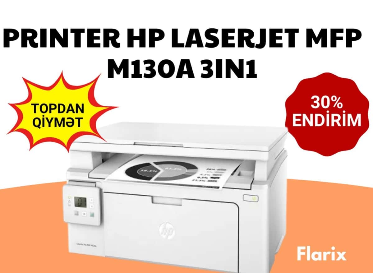 Printer HP LaserJet MFP M130a 3in1 - Tenderyard
