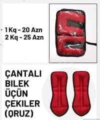 Əl və ayaq biləyi üçün ağırlıq yükləri — şəkil 25