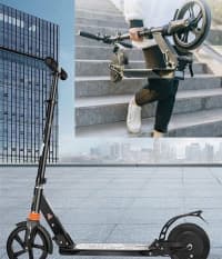 Uniseks uşaq skuteri, Elektrik skuter, Qara rəng — şəkil 2