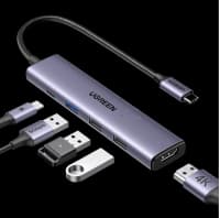 USB-C Hub Adapter Ugreen 5-in-1 CM478 — şəkil 2