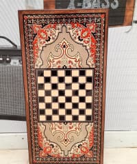 Naxışlı Taxta Nərd Dəsti — şəkil 2