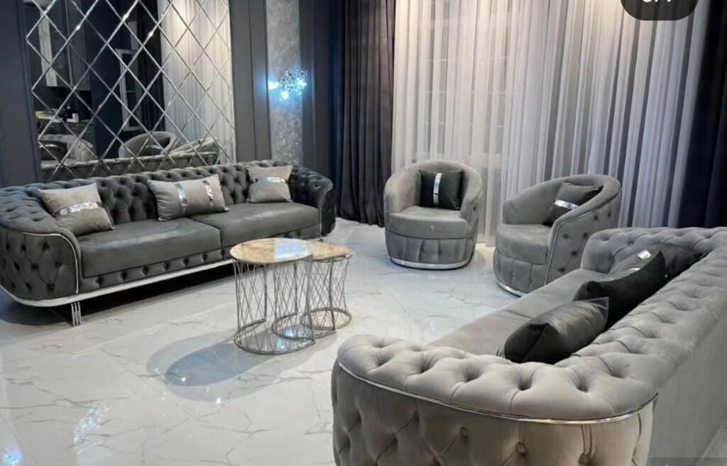 Künc divan, Qarışıq rəng