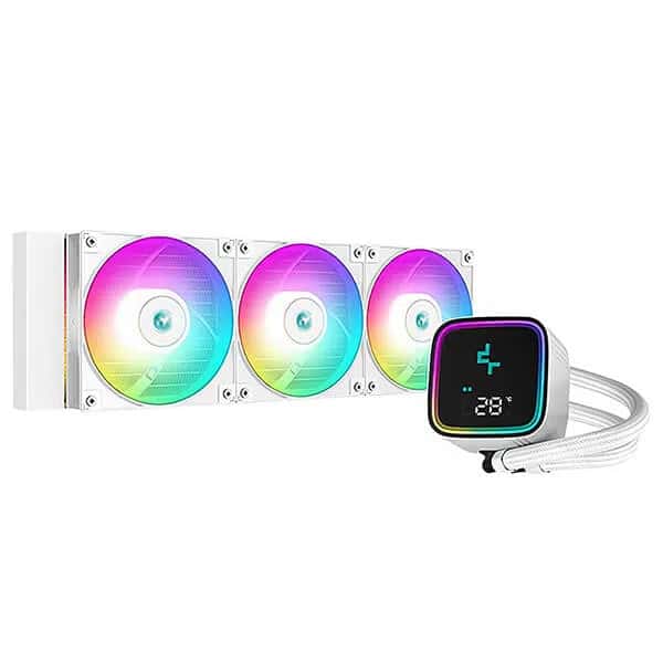 Deepcool liquid cooler, white color - Tenderyard