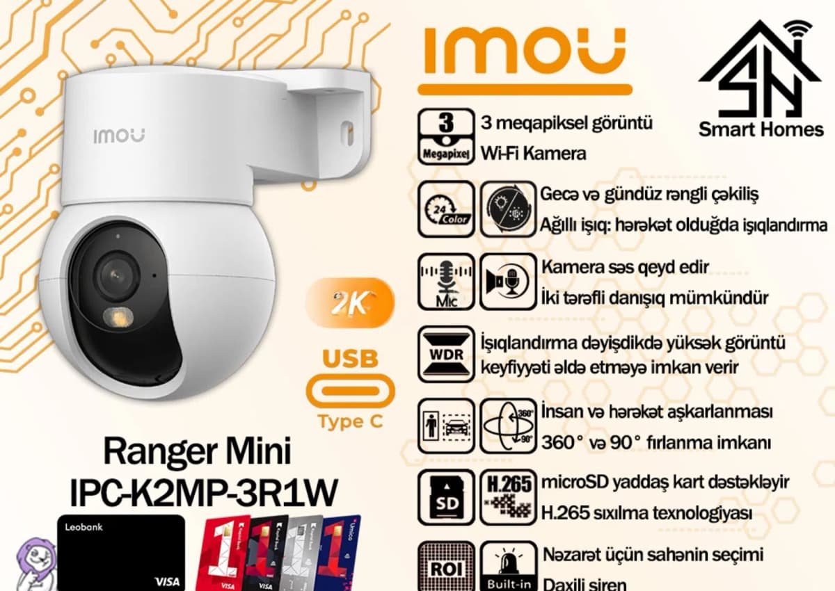 Wi-Fi kamera Imou Ranger Mini 3MP (IPC-K2MP-3R1W)