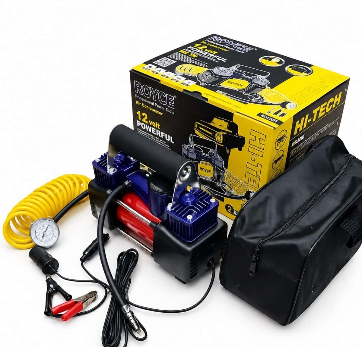Avtomobil təkər nasosu Royce 12V 2 porşenli - Tenderyard