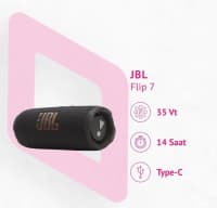 JBL Flip 7 Black Portativ Bluetooth Dinamik — şəkil 2