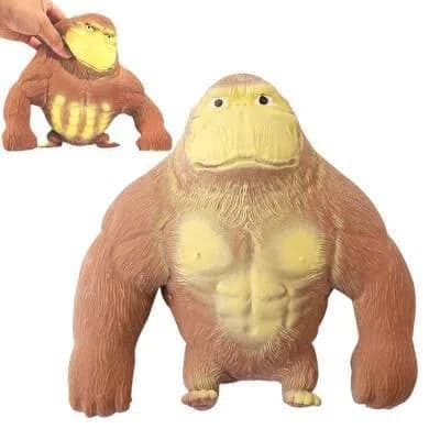Antistress oyuncaq King Kong CG-010, qəhvəyi, silikon
