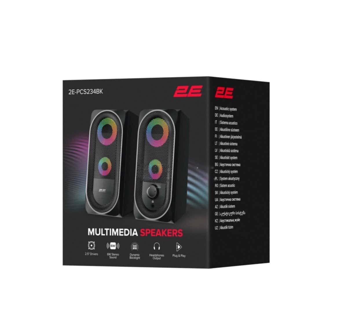 2E Multimedia Speaker PCS234 RGB - Tenderyard