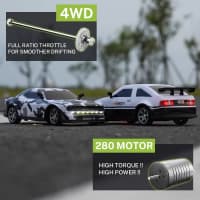 Radio ilə idarə olunan drift maşını, boz, 8+ yaş — şəkil 4