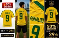 Braziliya Ronaldo Nazario 9 Retro Futbol Forması — şəkil 8