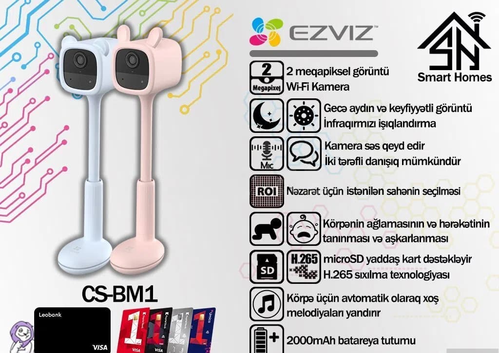 Dayə kamerası Ezviz CS-BM1
