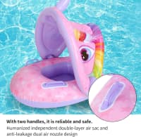 Üzgüçülük halqası Baby Swim Tube Ring Krokodil, çəhrayı — şəkil 2