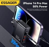 Enerji başlığı Essager 100W GaN USB Type-C — şəkil 4