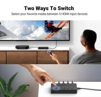 HDMI Switch Ugreen 5-in 1-out 4K 60Hz CM568 — şəkil 3