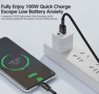 Şarj kabeli Toocki 100W 6A USB to Type-C 2m — şəkil 3