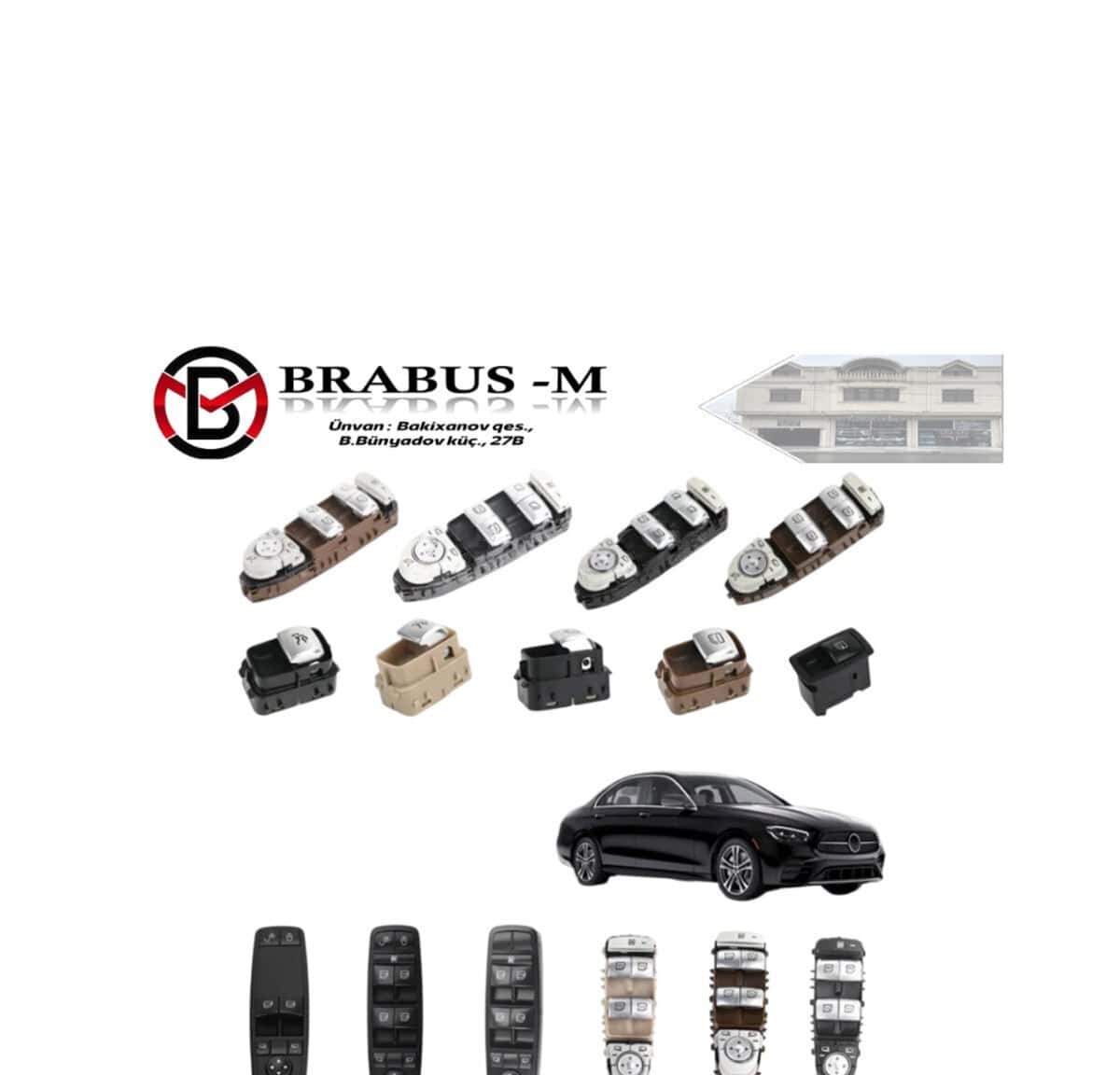 Window switch buttons for Mercedes models - Tenderyard