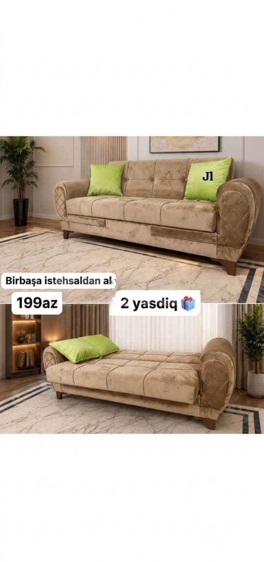 Künc divan, Qarışıq rəng