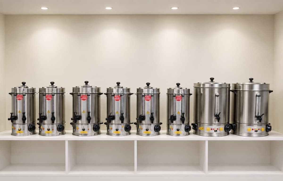 Samovar Paslanmayan polad material