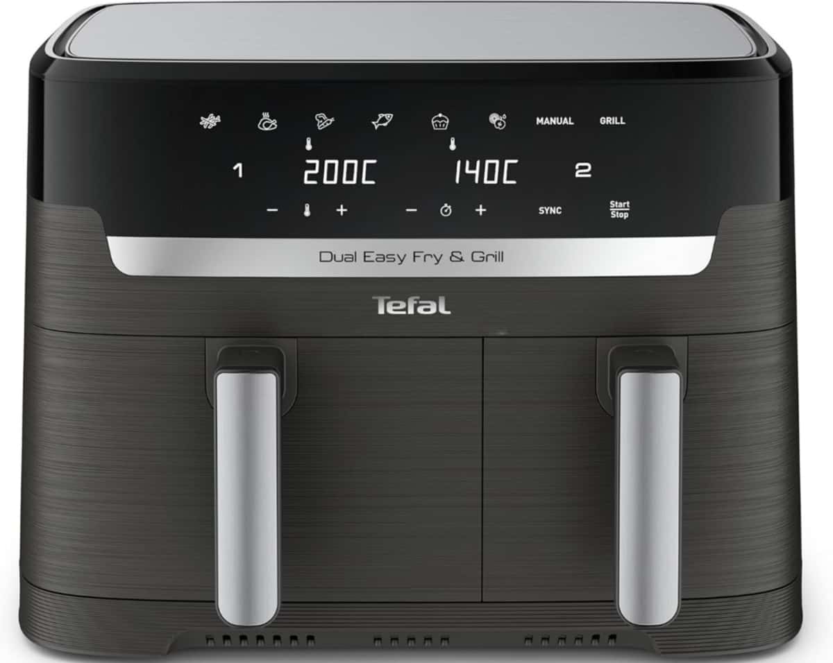 Tefal Dual Easy Fry & Grill EY905B10 – 8.3L Dual Zone Air Fryer - Tenderyard